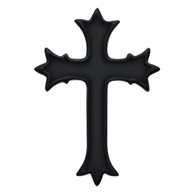 goth cross sticker
