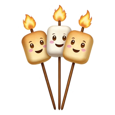 marshmallows on skewers sticker