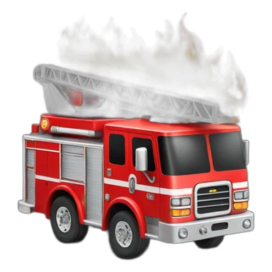 firetruck on fire sticker