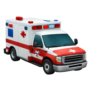 EMT ambulance Christmas sticker