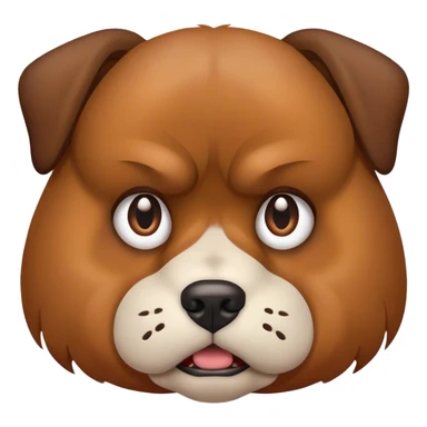 dog that looks offended and angry  sticker