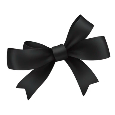 Strip of black ribbon sticker