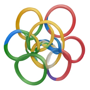 Olympic rings sticker