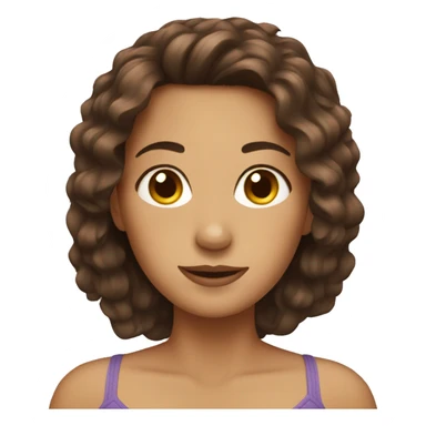 Brown hair spa sticker