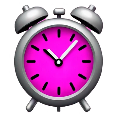fuchsia digital clock sticker