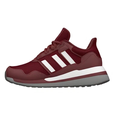 adidas dark red running shoes sticker