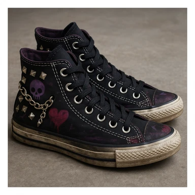 emo style converse sneaker sticker