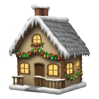 Casa navideña sticker