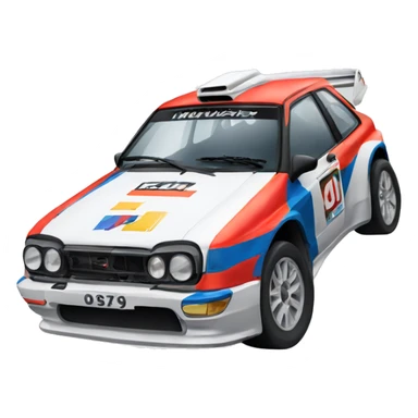 Rally car sticker