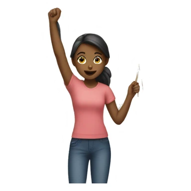 girl decorating the house sticker