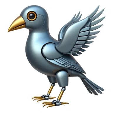 robotic bird sticker