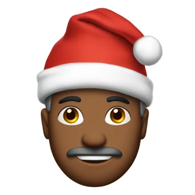 Reno con gorro de navidad  sticker