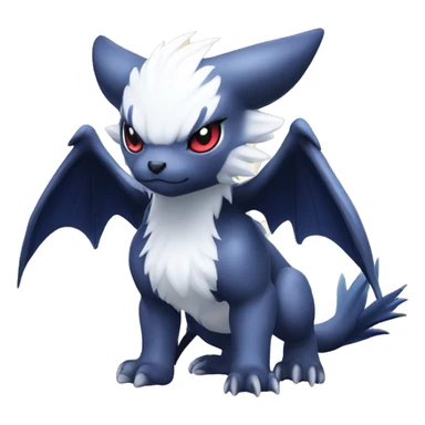 Cool Kawaii Baby Chibi Nargacuga-Absol-Pokémon Full Body Detailed High Quality sticker