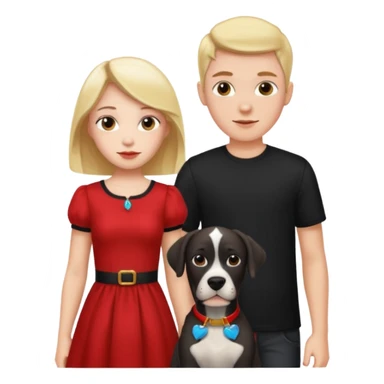 Wow good now just change the colour of dress girl red boy black dane sticker