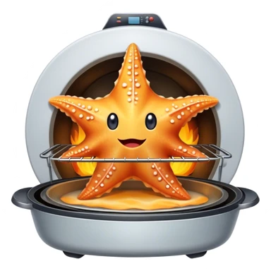 Star fish in the oven sticker