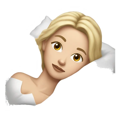 White girl laying down sticker