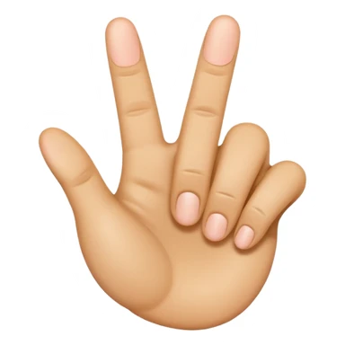 playful emoji-style hand showing both thumbs up and middle finger together sticker
