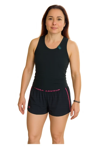 Donna senza cellulite grazie alla sua infiammazione sistemica bassa (fallo capire come vuoi) senza mano alzata sticker