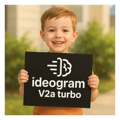 make image of a child holding a poster of this image sticker