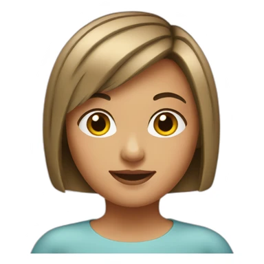girl-with-bob-haircut sticker
