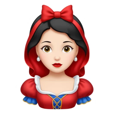 sash with snowwhite's face on it sticker