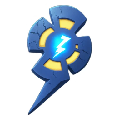 radioactive lightning sticker