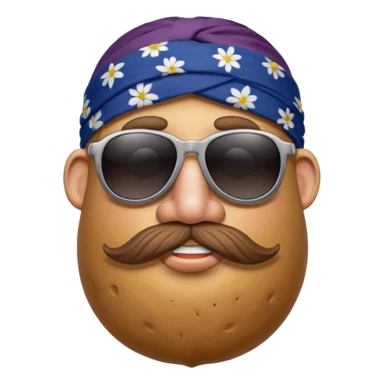 hippie potato head (only head) sticker