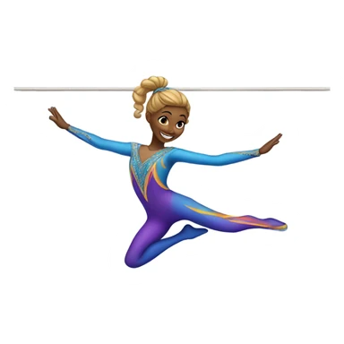 Trapeze acrobat sticker