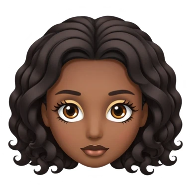 lash and brows done without women sticker