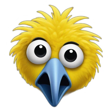 big bird sesame street sticker