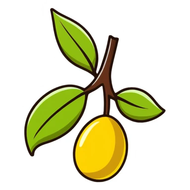 jojoba fruit sticker