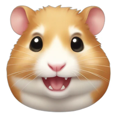 a hamster without teeth sticker