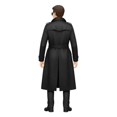 anonymous person standing view from the back sticker