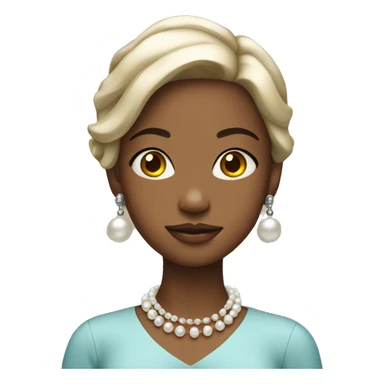 Girl with pearl earrings  sticker