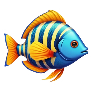 tropical fish sticker