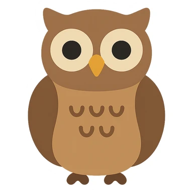 Owl sticker