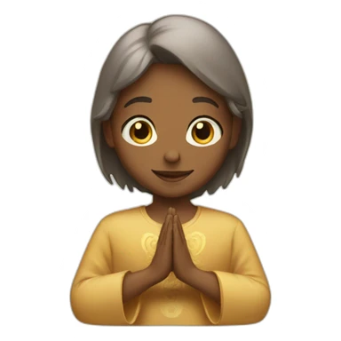 person giving blessings sticker