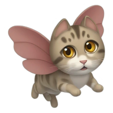 a read cat fly sticker