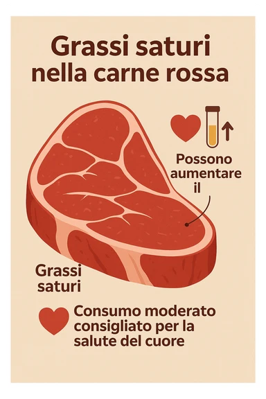 grassi saturi carne rossa in italiano sticker