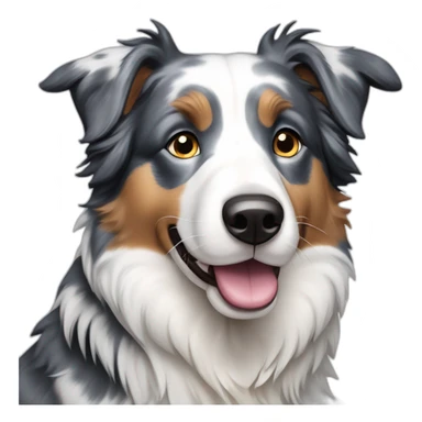 border collie blue merle sticker