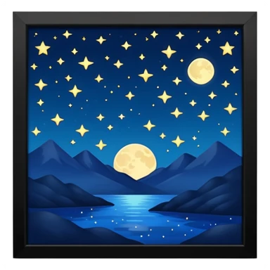 Showing now it's night. sticker