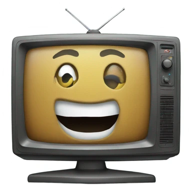 Tv with old Christmas film on sticker