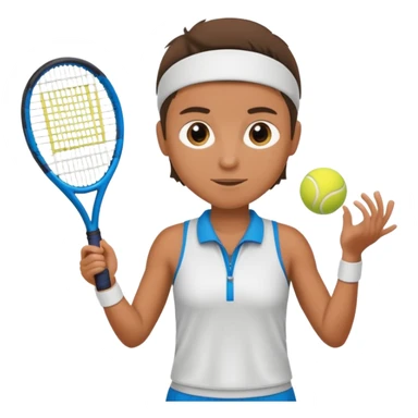 tennis player sticker