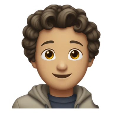 Simon baker hug a black girl brown eyes and short black hair in a bun sticker