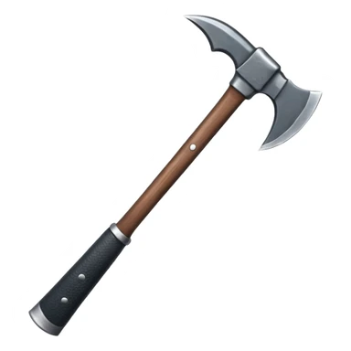 black metal climbing axe pointy edges sticker