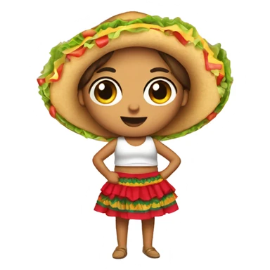 Tacos with skirts sticker