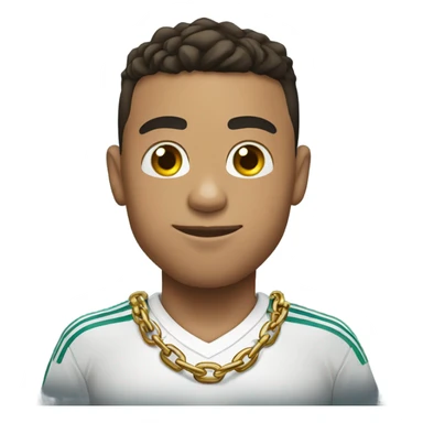 Ronaldo wearing a chain  sticker