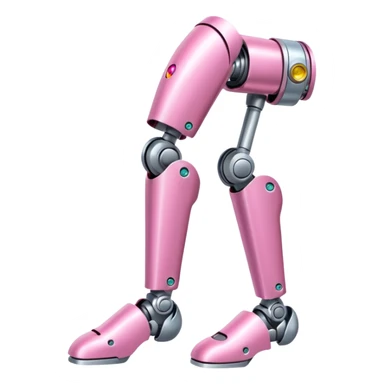 pink robotic cybernatic leg sticker