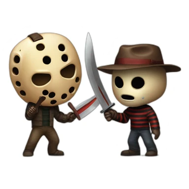 Jason voorhees vs Freddy Krueger sticker