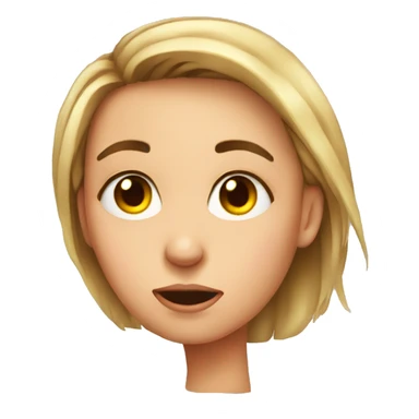 Girl rolling her eyes sticker